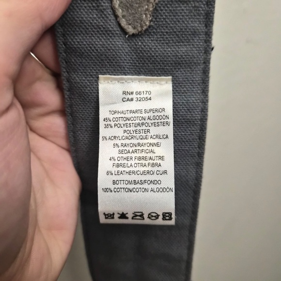 Anthropologie Boho Whimsy Frilly Chunky Yarn Tweed 100% Cotton Canvas Bag Strap - Picture 7 of 7